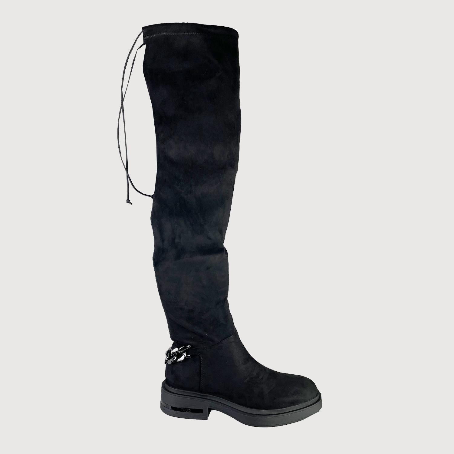 Liujo Damen Schuh Boot Gabrielle 24 in Schwarz – Herzstück