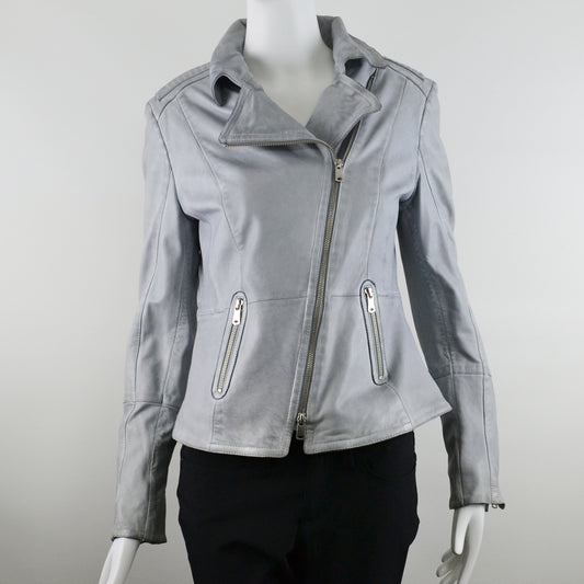SCHYIA Damen Lederjacke Lammnappa 328-Marit in Dusty Sky