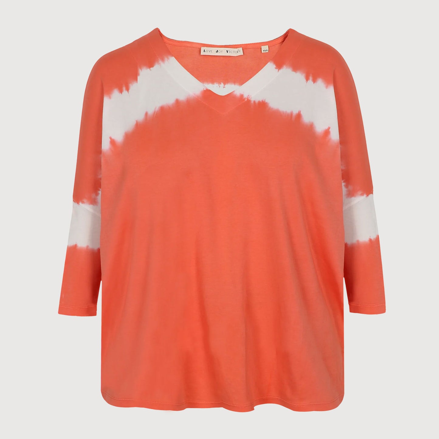 Love Joy Victory Damen Longsleeve Chula in coral tie & dye
