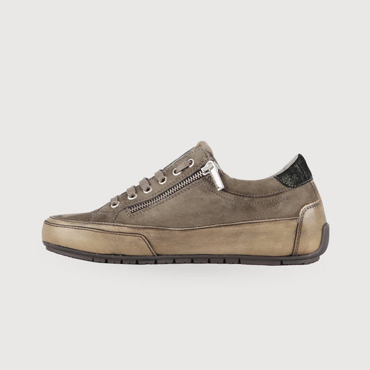 CANDICE COOPER Damen Sneaker D4160 RockDeluxe Zip Vintiage Olivi