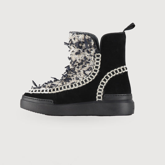 LAGOA Damen Schuhe Boots Devina Carta Nero in Grau