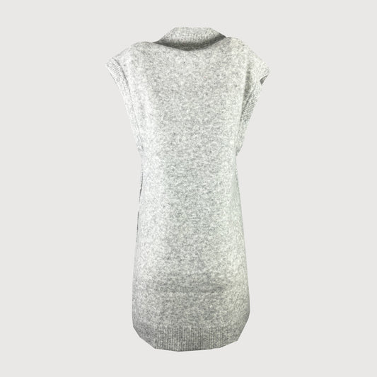 Emily van den Bergh Damen Strick Pullunder 1505 in 925 Grau