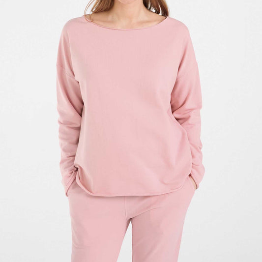 Juvia Damen Sweatshirt Fleece 820 17 079 in 720 flamingo