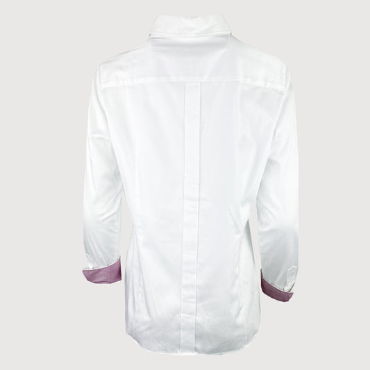 By Mi Damen Bluse Bolgen Plaza in Weiss