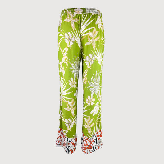 Frogbox Damen Hose Green Flower 222-812739 in 2938 Gardener