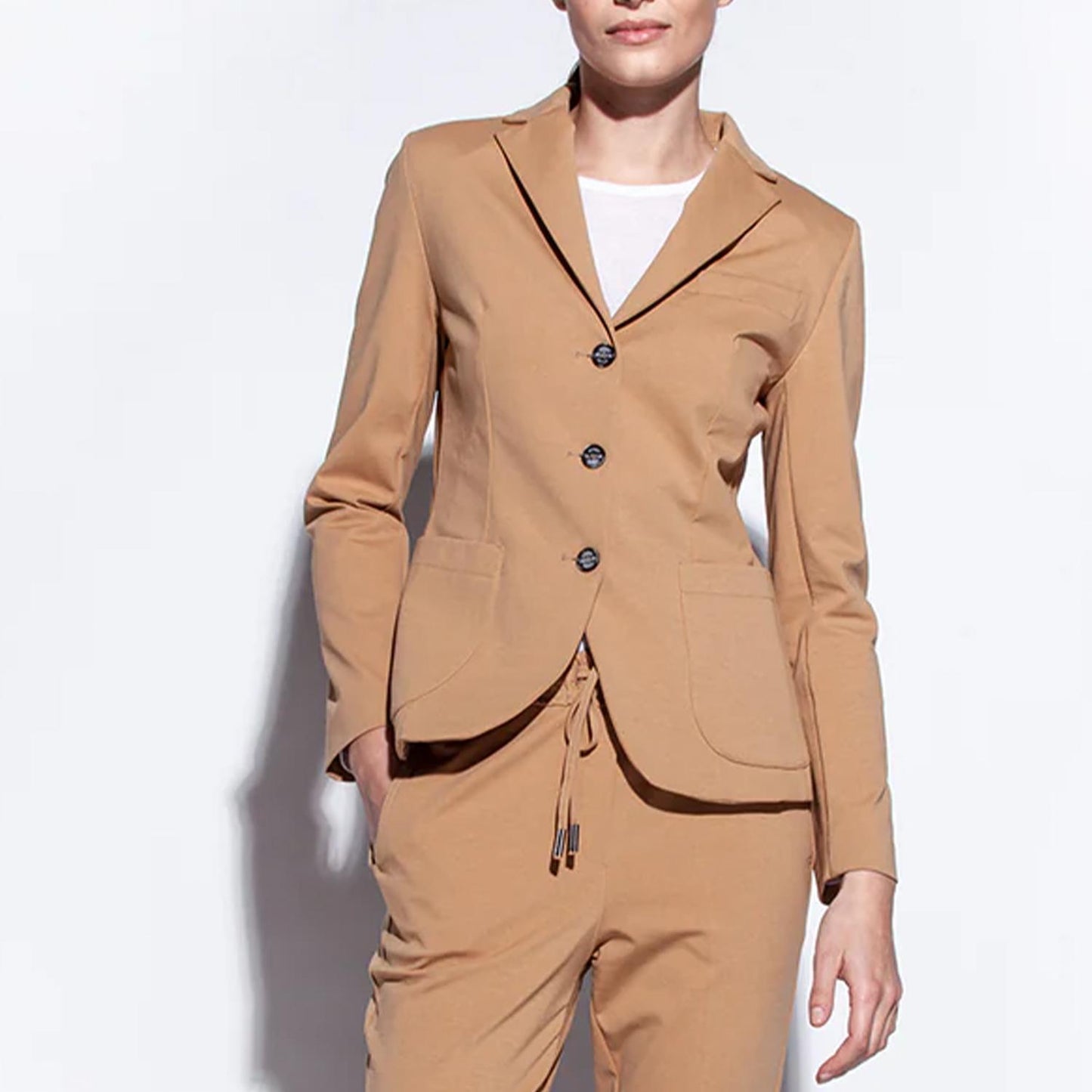 Funky Staff Damen Blazer Kate Travel Comfort ELEM-40066 in 146 Camel