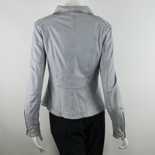 SCHYIA Damen Lederjacke Lammnappa 328-Marit in Dusty Sky