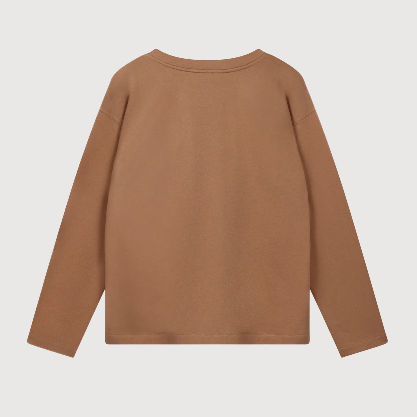 10 Days Damen Clean Sweater Logo 20-809-6201 fudge