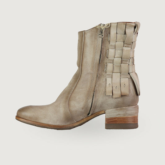 A.S.98 Asymmetrische Stiefelette Boots – A40210 in Dust Leder