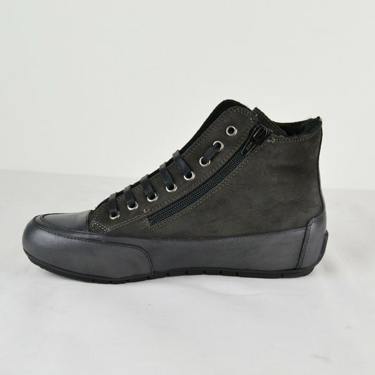 CANDICE COOPER HIGHTOP DAMEN SNEAKER – D 2010 PLUS SHEARLING in Grau