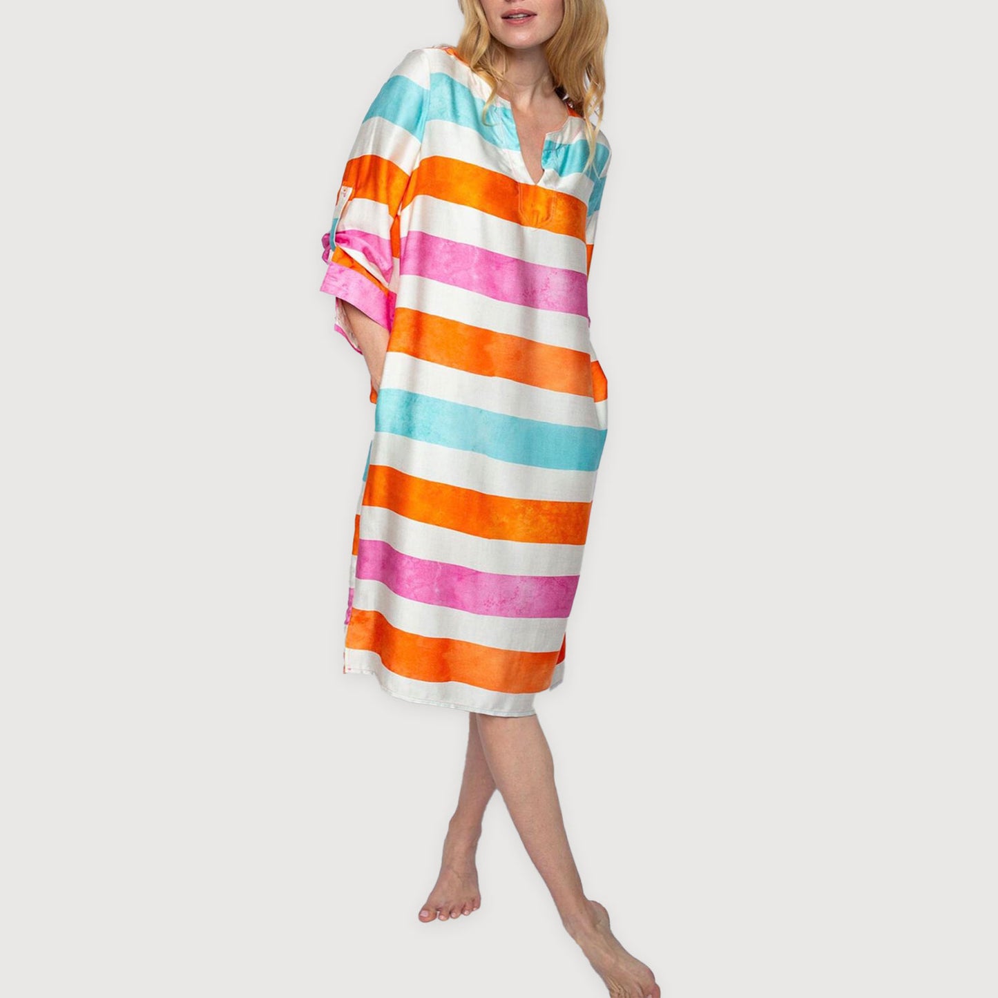 Emily-van-den-Bergh-Kleid-8470-156470-386-orange-pink-stripe