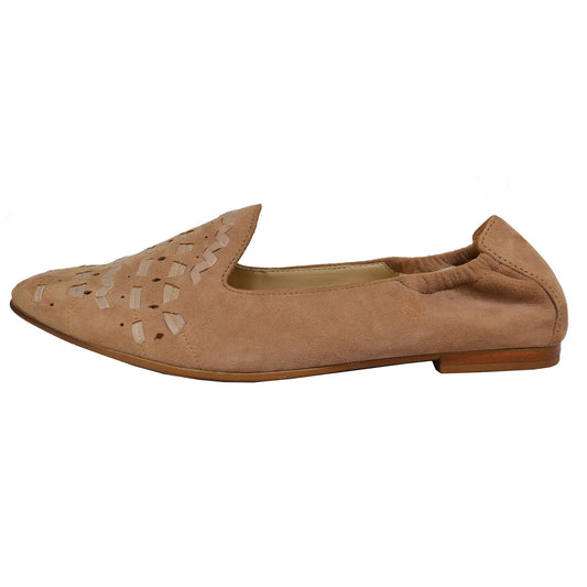 Högl Damen Ballerinas Slipper Samktkid-Leder Smoke 9-10 1532