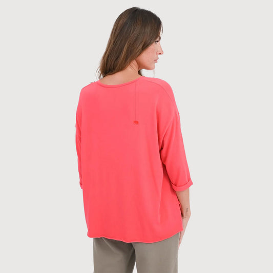 Love-Joy-Victory-Damen-T-Shirt-Mola-geranium-02