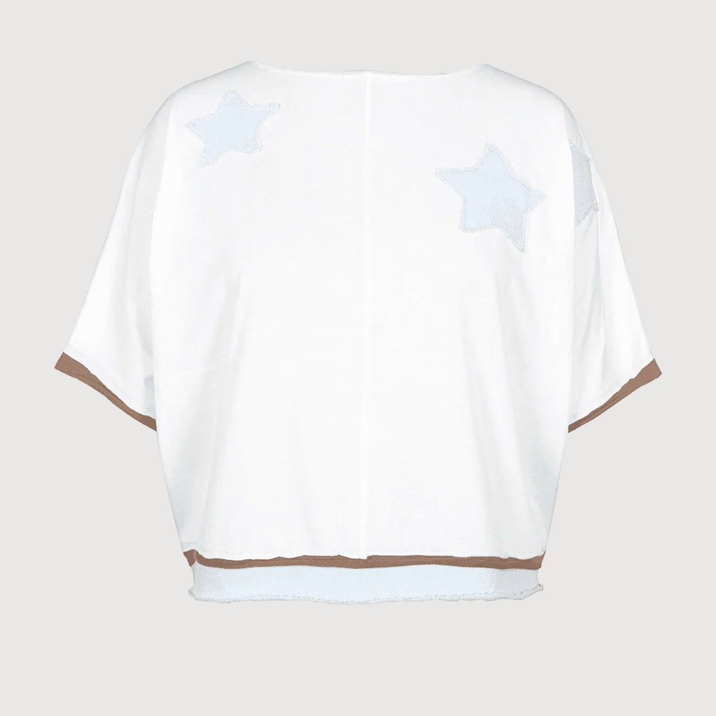 Love-Joy-Victory-Damen-T-Shirt-Stern-Patches-Rumbia-weiß-03