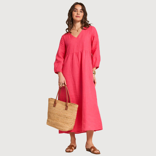 Princess-Goes-Hollywood-Damen-Midikleid-aus-Leinen-242-120728-pink-2