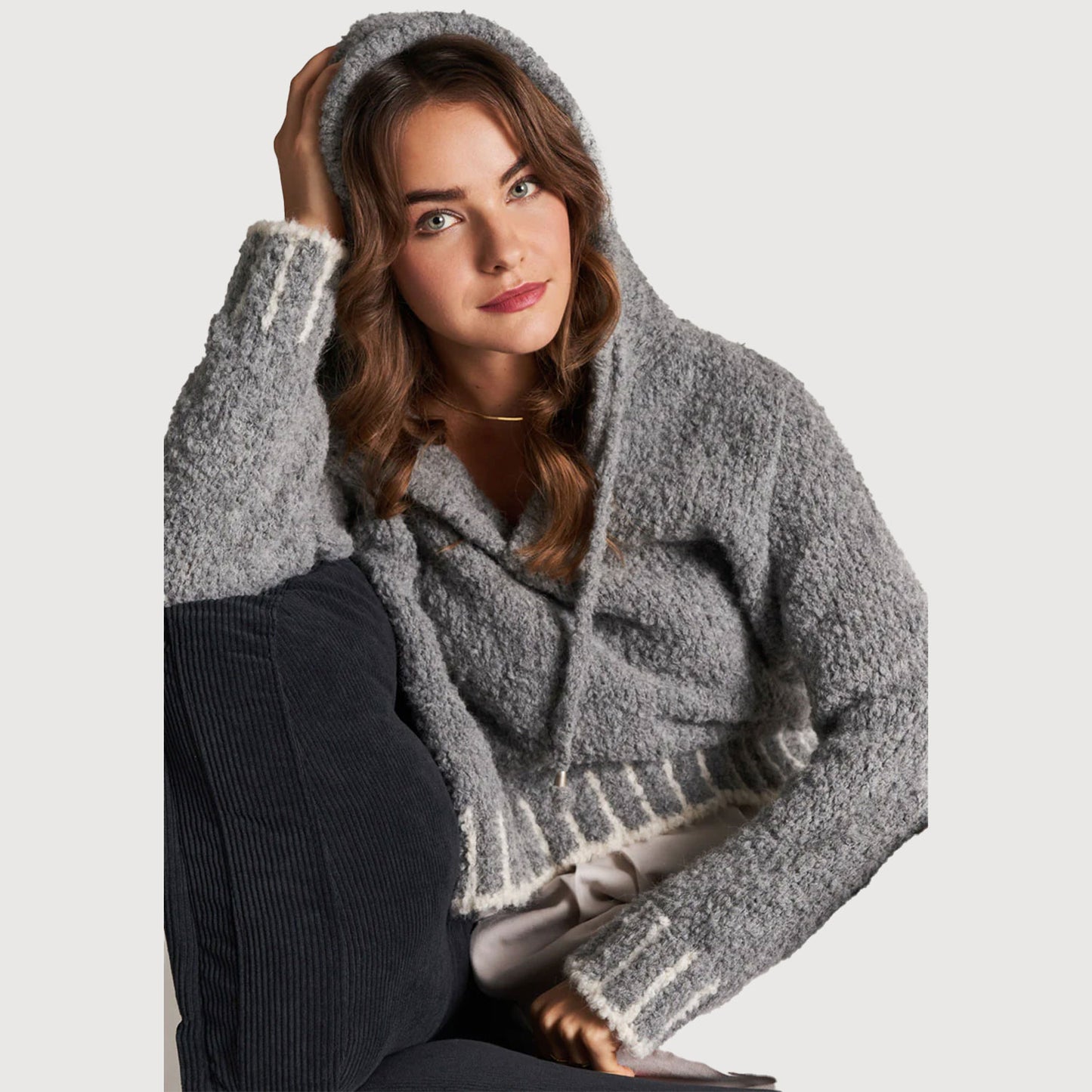 Princess-Goes-Hollywood-Strickhoodie-242-819013-grau-3