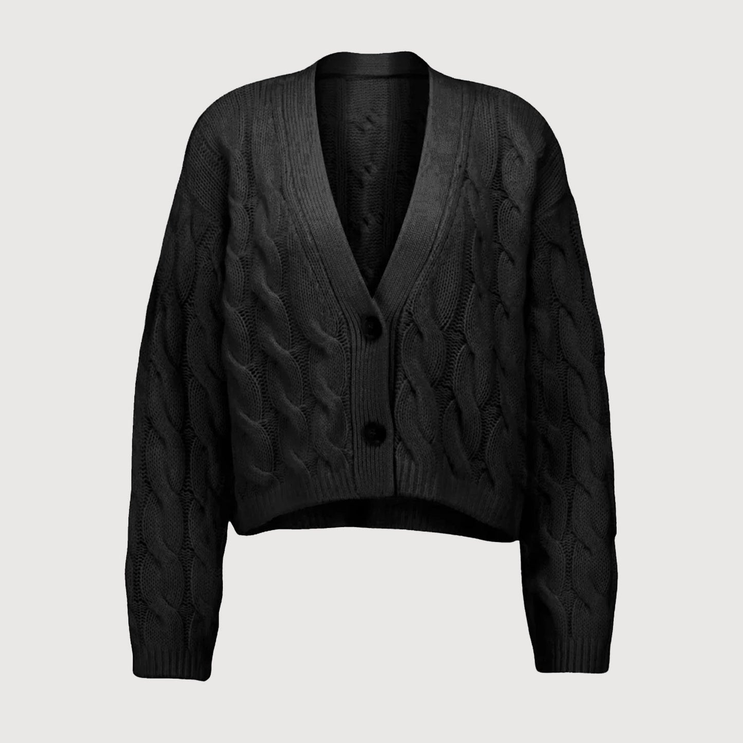 Princess Goes Hollywood Damen Strickjacke aus Kaschmir 025-122004 nero