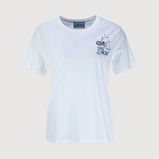 Princess-Goes-Hollywood-Damen-T-Shirt-Snoopy-Tennis-242-82097-clear-white