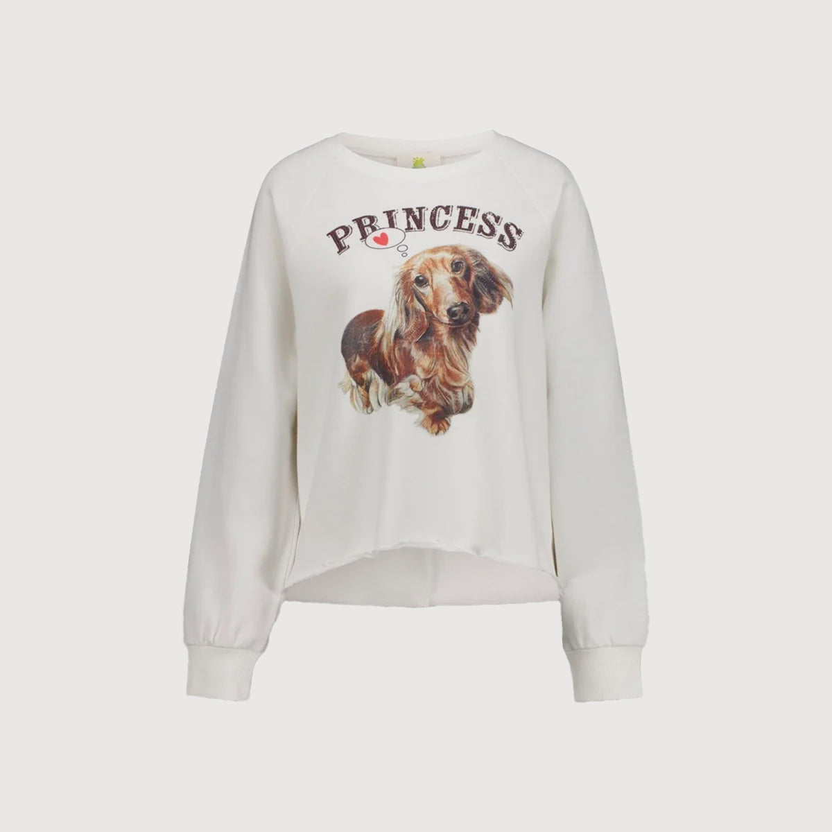 Princess Goes Hollywood Sweatshirt Dackel Offwhite Studio Frontansicht