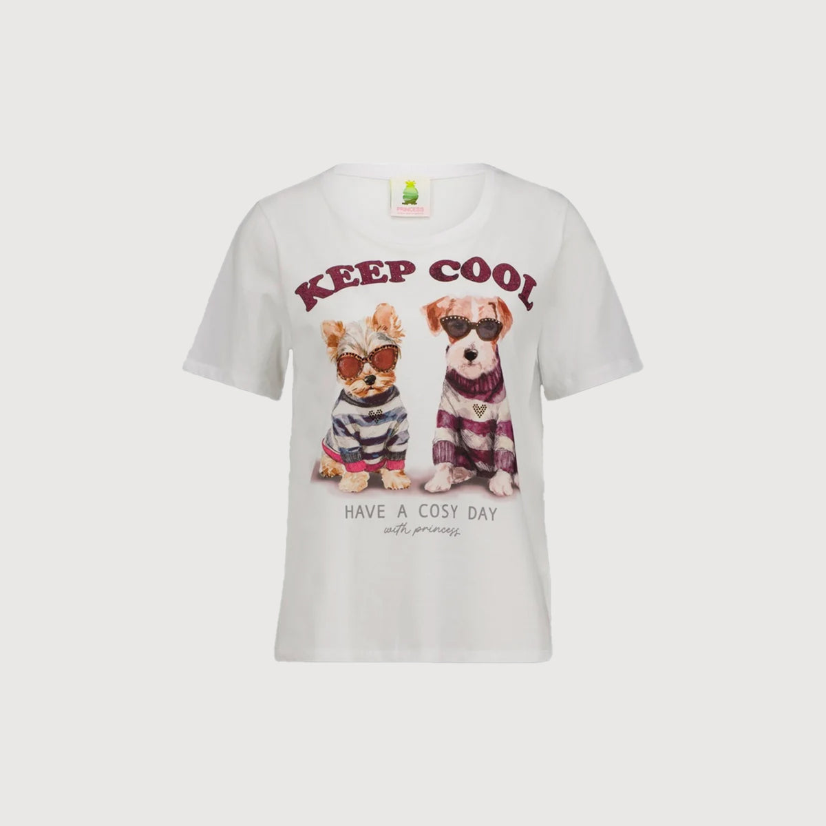 Princess Goes Hollywood T-Shirt Keep Cool Weiß Studio Frontansicht