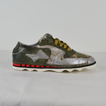 A.S.98 Damen Sneaker 970112 Camouflage Schnürschuh