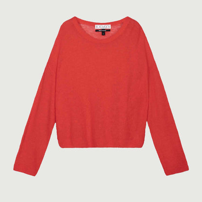 10 Days Damen Sweater Thin Knit 20-618-4202 in poppy red