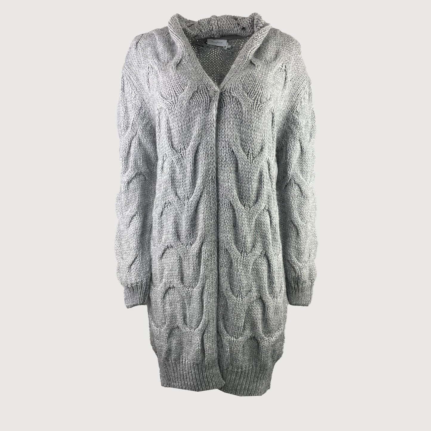 Frogbox Damen Cardigan 231-814037 in 1737 Light Smoke