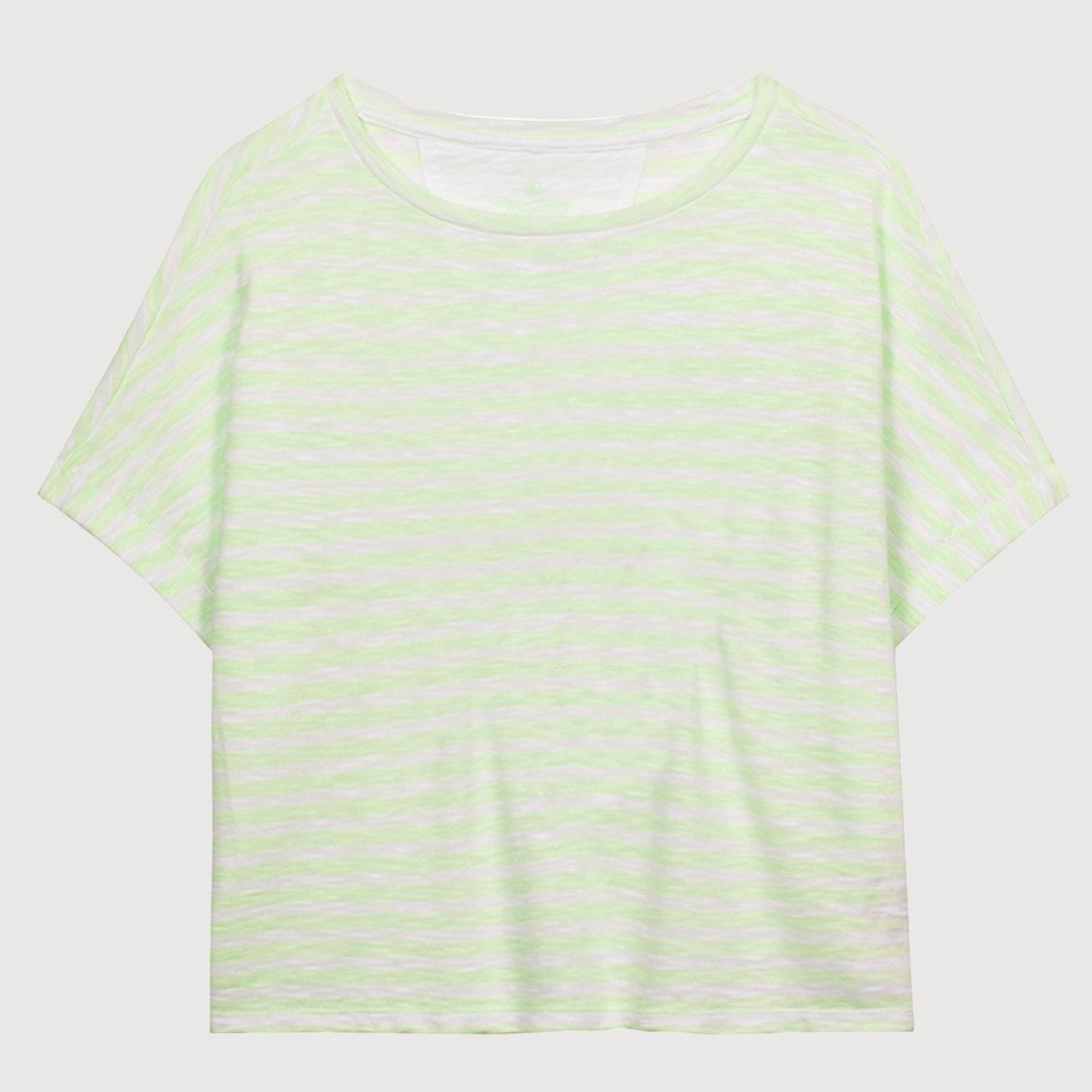 Herrlicher Damen T-Shirt Marlyn Jersey Striped 1954 F4503 228 limonelle