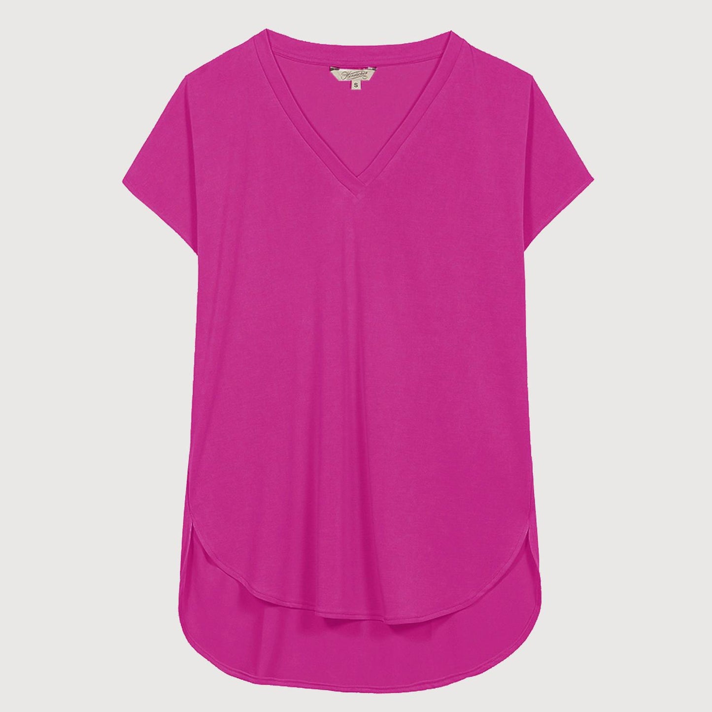 Herrlicher Damen Shirt Lilina Micromodal 1879 J9960 in 423 deep pink