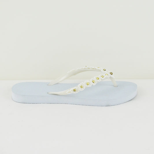 UZURII Elegante Sandalen FLORIS WHITE