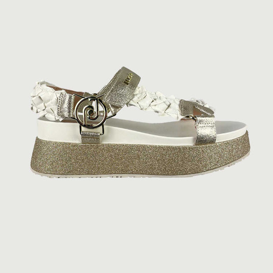 Liujo Damen Sandale Frida 28 in white gold