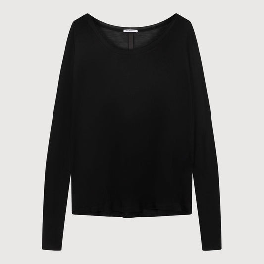 10 Days Damen Longsleeve Tee Viscose 20-779-2203 in Schwarz