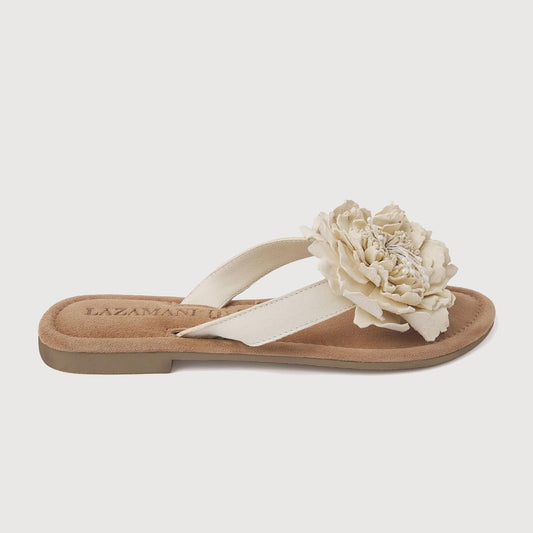 Lazamani Damen Schuhe Slippers 33.517 in Off White