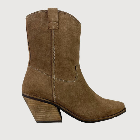 Lazamani Damen Western Mid-High Boots 53.596 in Taupe