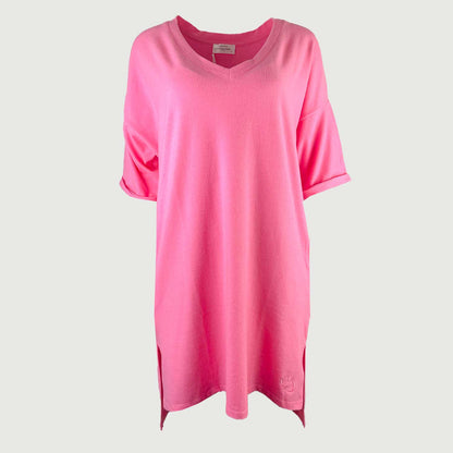 Cotton Candy Damen Kleid 2402-1-KL-02 Gila in pink melange