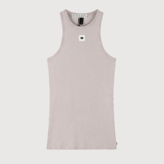 10 Days Damen Tank Top Rib 20-453-3204 in Warm Taupe