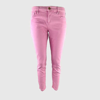 True Religion Damen Jeans Halle W18SD66M1G in Crop Dyed Pink