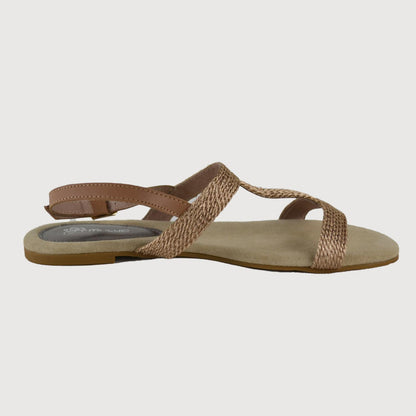 Maluo Damen Sandale 5088bro in Champagne