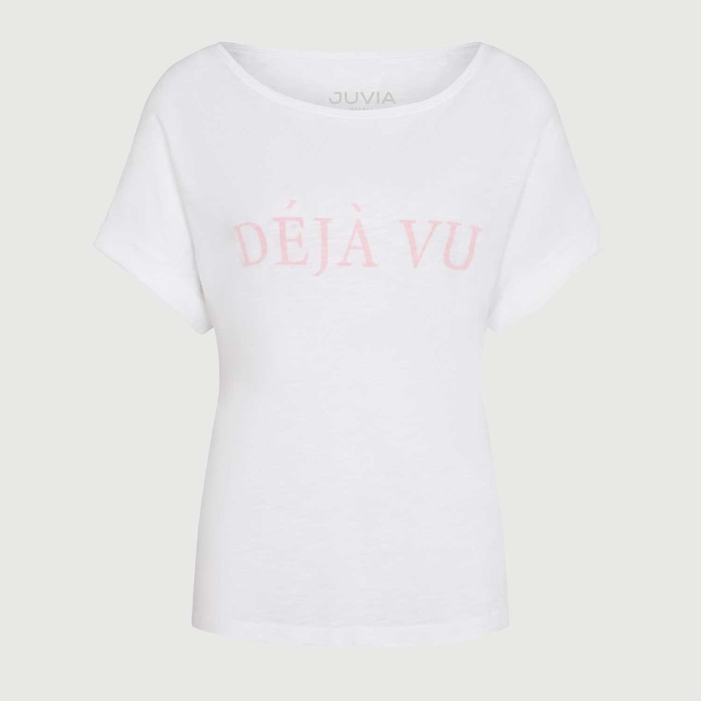 Juvia Damen Shirt Boxy DEJA VU 810 21 406 in 100 weiß