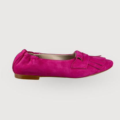 Gianluca Pisati Damen Schuhe Ballerina Shila in Camoscio Peonia