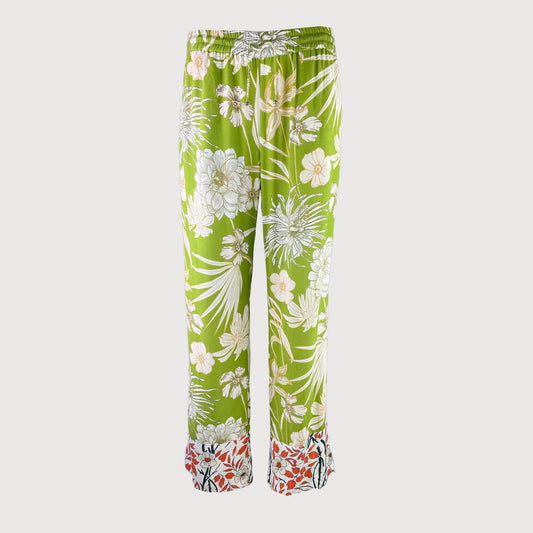 Frogbox Damen Hose Green Flower 222-812739 in 2938 Gardener