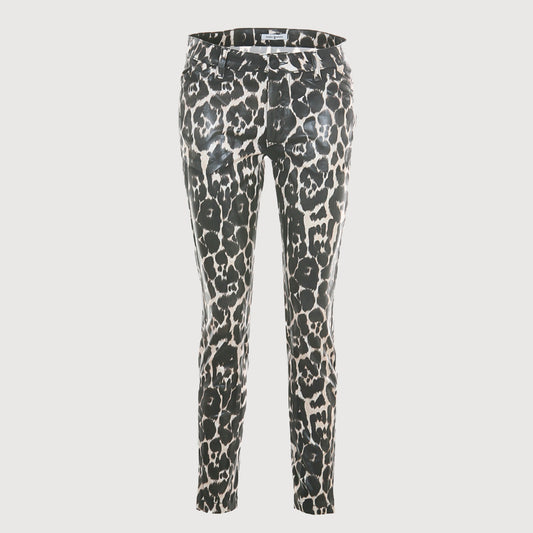 FUNKY STAFF Damen Hose Leopard 57507 in 77 natural