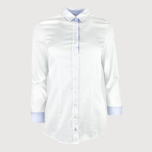 By Mi Damen Bluse Delicious Coconut in Weiss