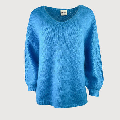 ME369 Damen Sweater Victoria V-Neck 222S91078 in 536