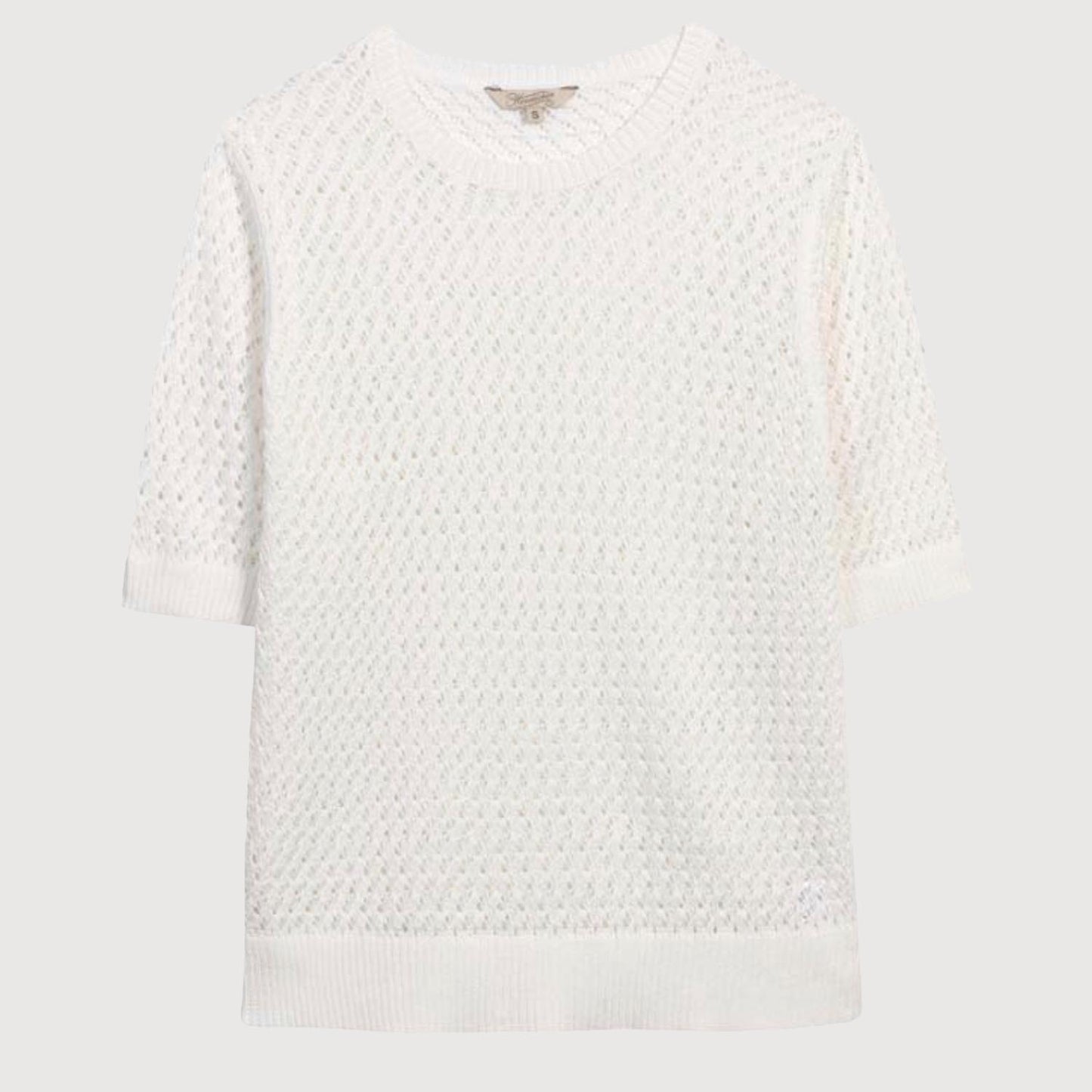 Herrlicher Damen Pullover Elly Cotton Mix 6620 CA226 in 61 Offwhite