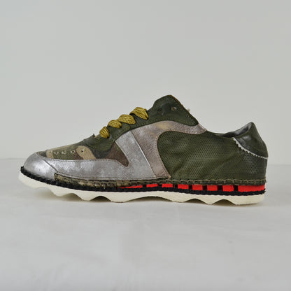 A.S.98 Damen Sneaker 970112 Camouflage Schnürschuh