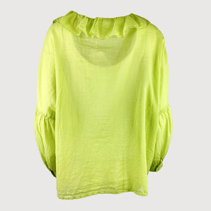 Funky Staff Damen Bluse Elli ELEM-40046 in 775 Lime