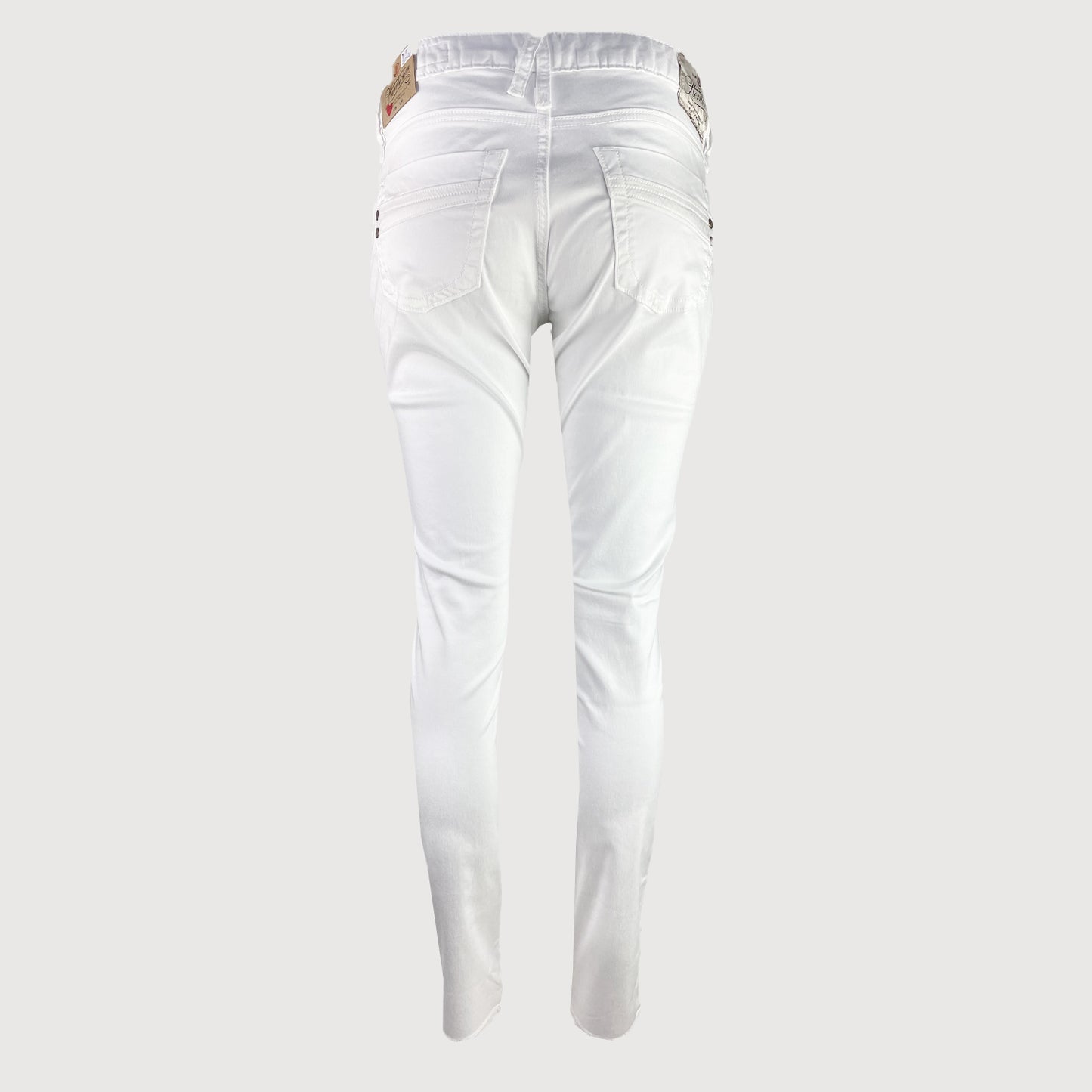 Herrlicher Damen Hose Touch Slim 5705 SN822 10 in Weiss Länge 30