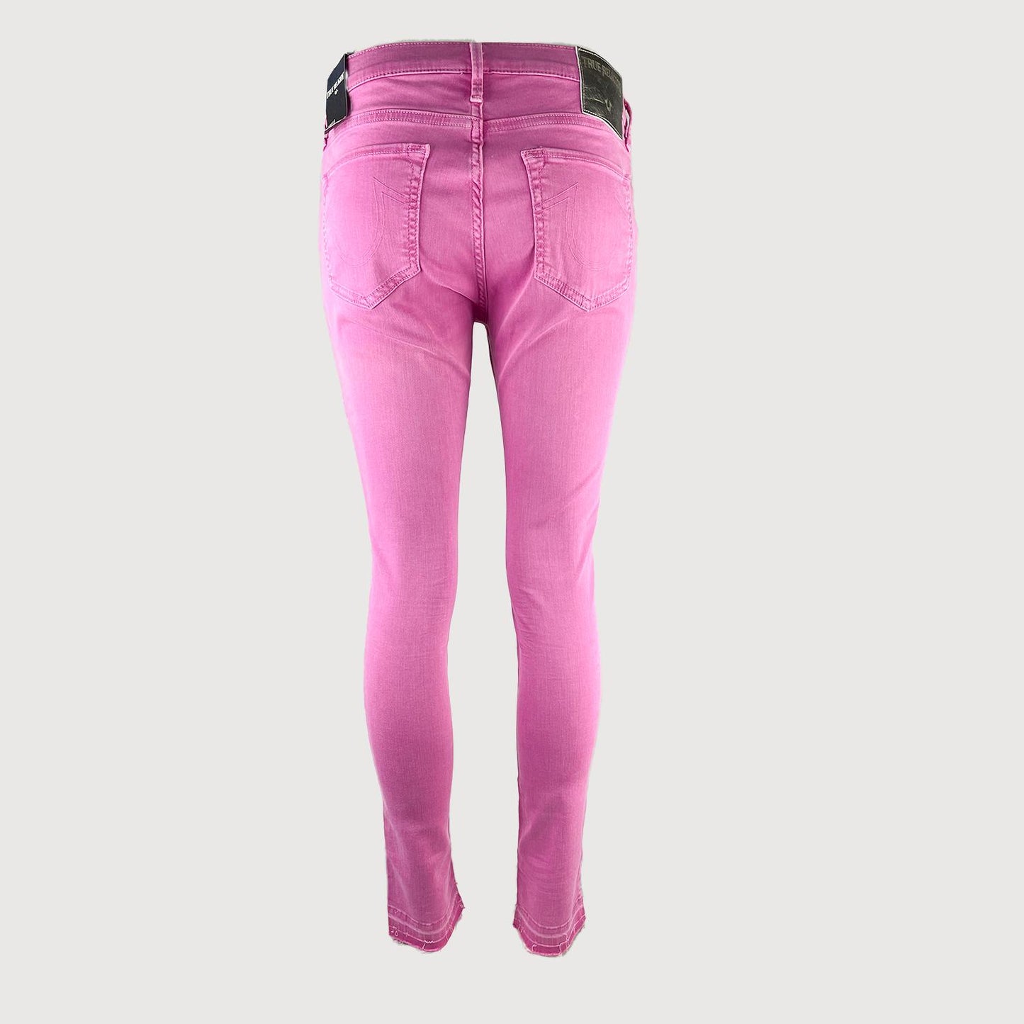 True Religion Damen Jeans Halle W17SD20M1G in Crop Pink