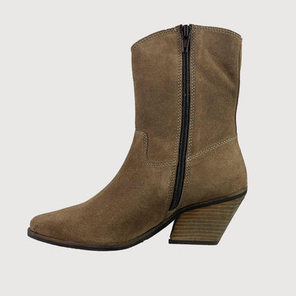 Lazamani Damen Western Mid-High Boots 53.596 in Taupe